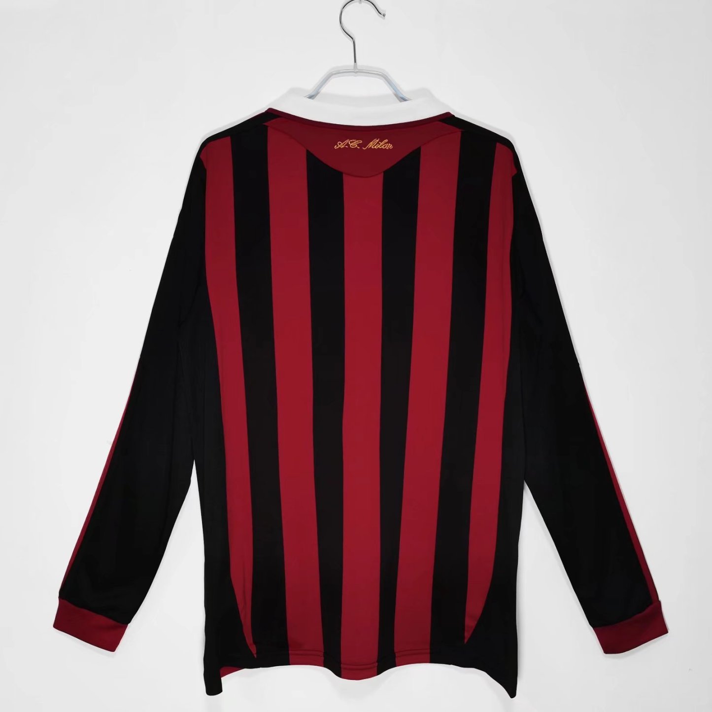 09/10 AC milan home long sleeve retro version S-XXL