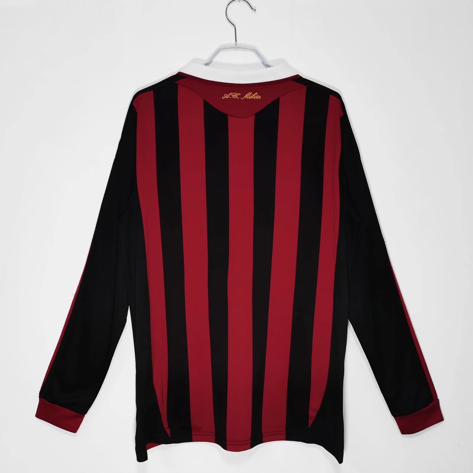 09/10 AC milan home long sleeve retro version S-XXL