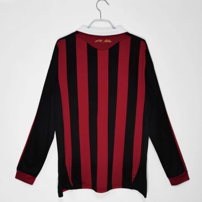 09/10 AC milan home long sleeve retro version S-XXL