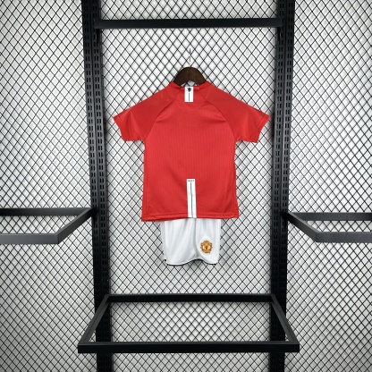 07/08 Manchester United home UCL retro kids version size 16-28