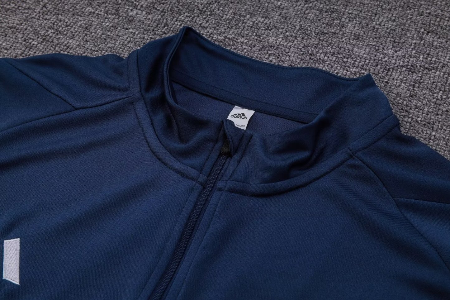 23-24 Real Madrid royal blue Half-Zip Jacket Suit