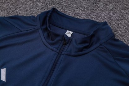 23-24 Real Madrid royal blue Half-Zip Jacket Suit
