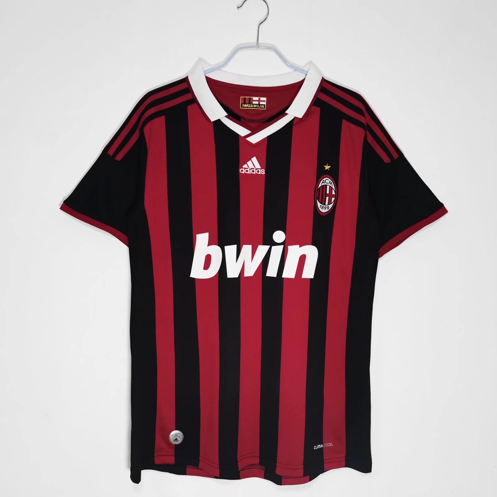 09/10 AC milan home retro version S-XXL