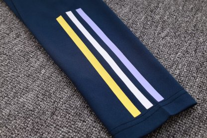 23-24 Real Madrid white Half-Zip Jacket Suit