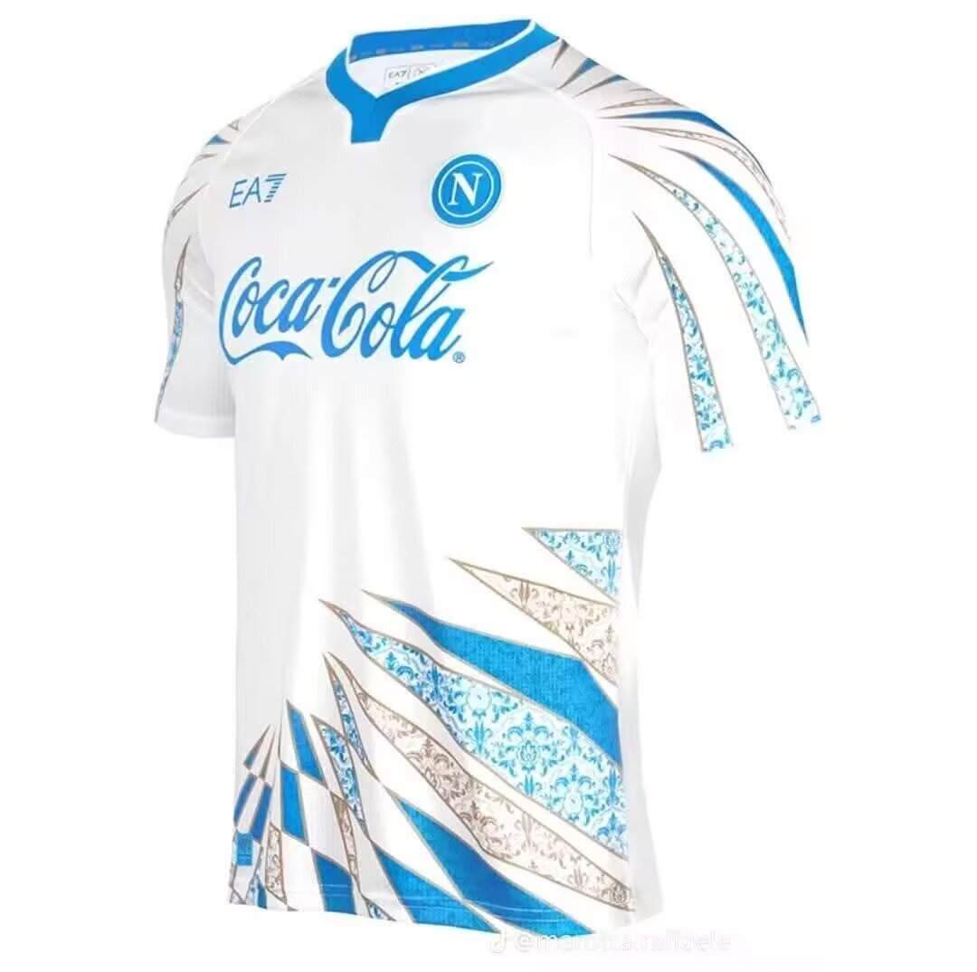 25/26 Napoli pre-match white fan version S-4XL