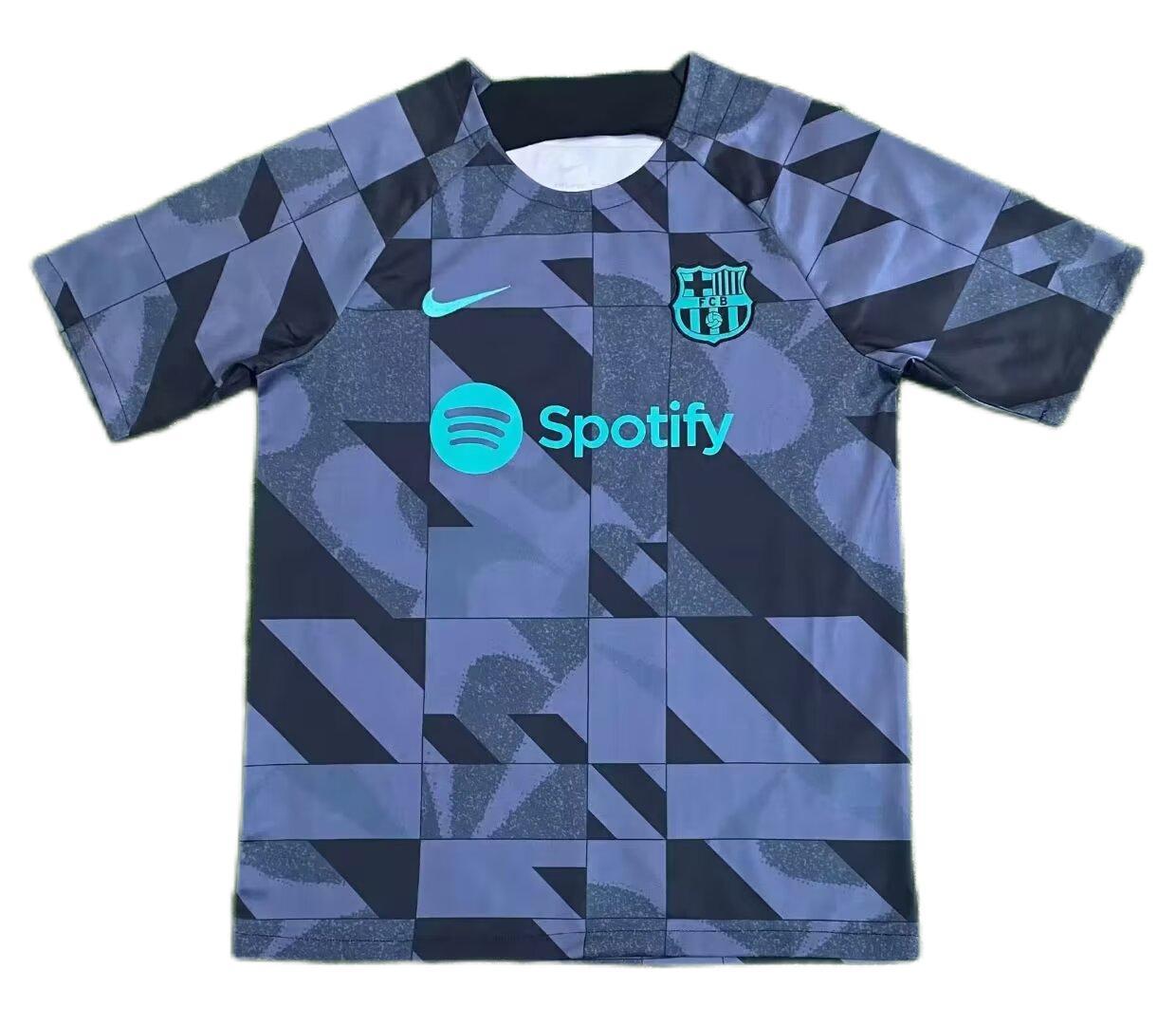 23-24 Barcelona Training black Jersey