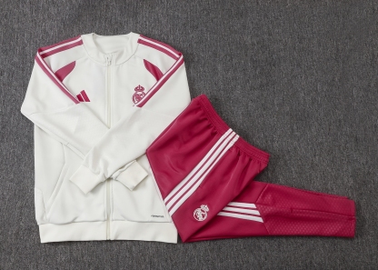 26/27 re@l Medrid pink/Off-white Full-Zip Jacket Suit