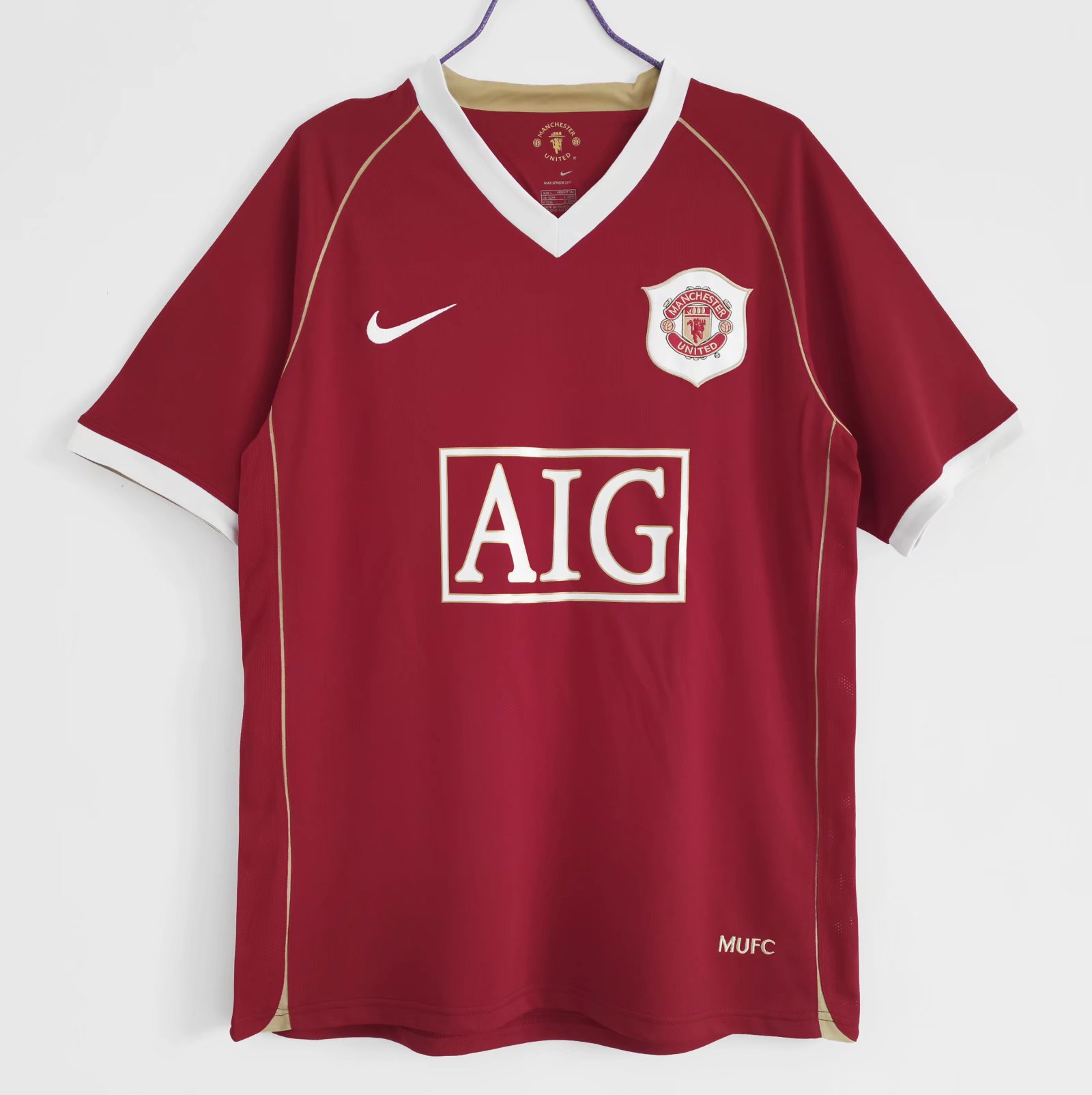 06/07 Manchester United home retro version S-2XL