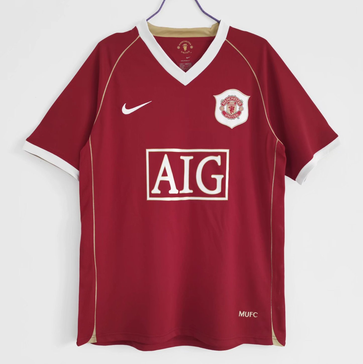 06/07 Manchester United home retro version S-2XL