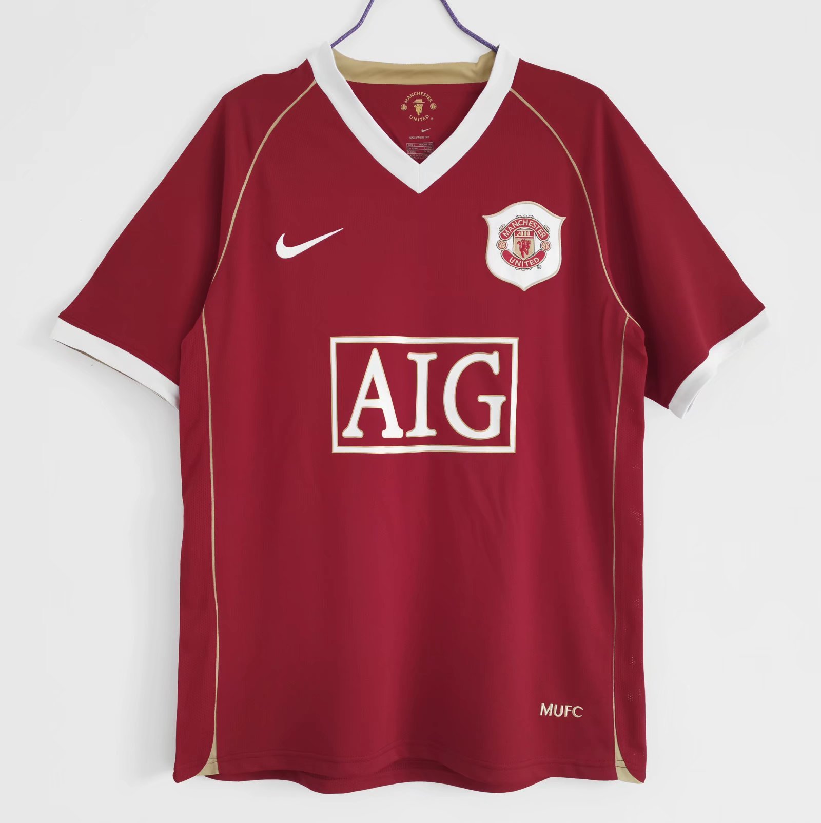 06/07 Manchester United home retro version S-2XL
