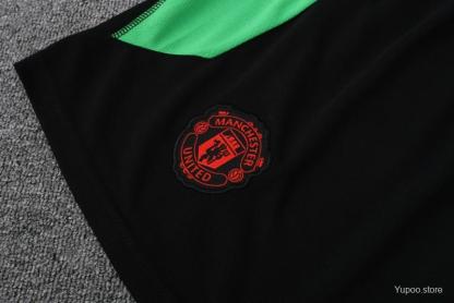 23-24 Manchester United White Short Sleeve+Shorts