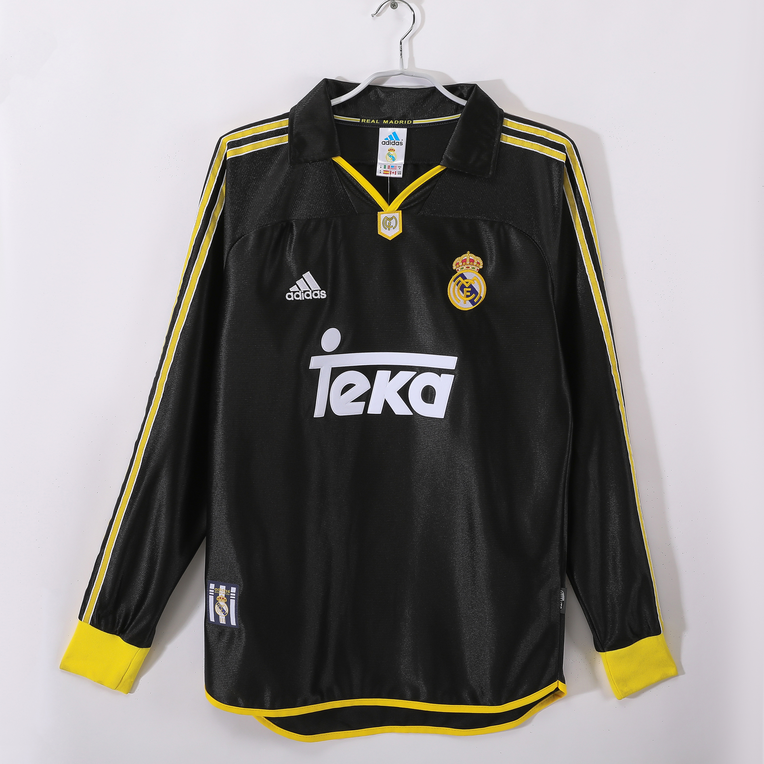 Retro re@l Medrid long sleeve 99/01 away S-XXL