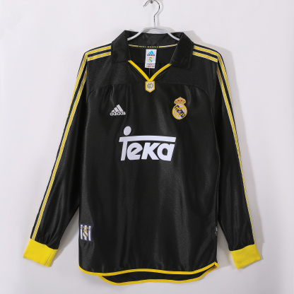 Retro re@l Medrid long sleeve 99/01 away S-XXL