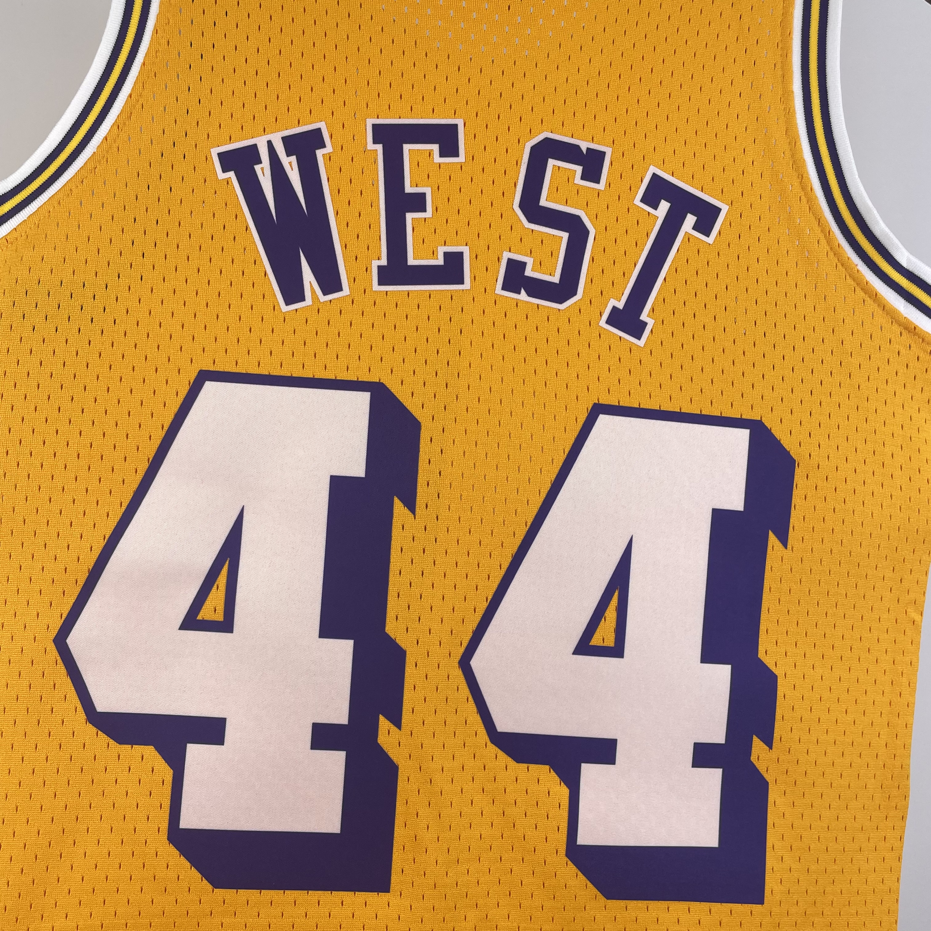 MN Heat Pressed Vintage Jersey: SW Lakers' 71/72 Season No.44 West