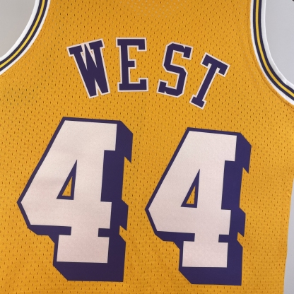 MN Heat Pressed Vintage Jersey: SW Lakers' 71/72 Season No.44 West