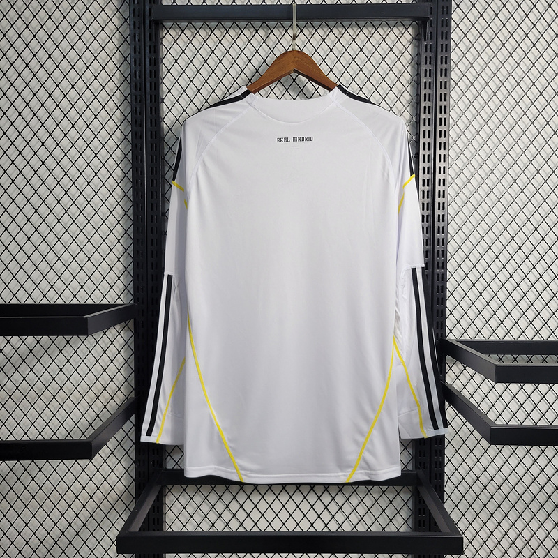 Retro 0910 Real Madrid Home Long Sleeve Size S-XXL