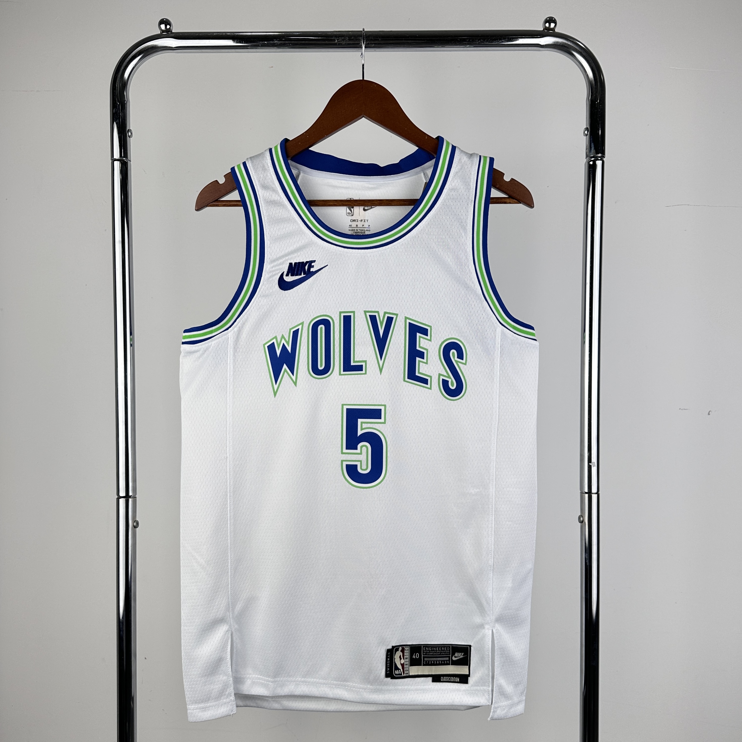 23/24 NBA Minnesota Timberwolves white retro