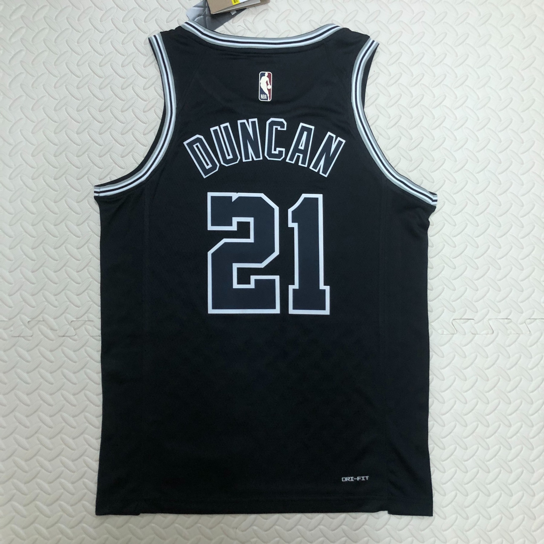 2023 NBA Santonio Spurs black Heat pressed classic version jersey S-XXL