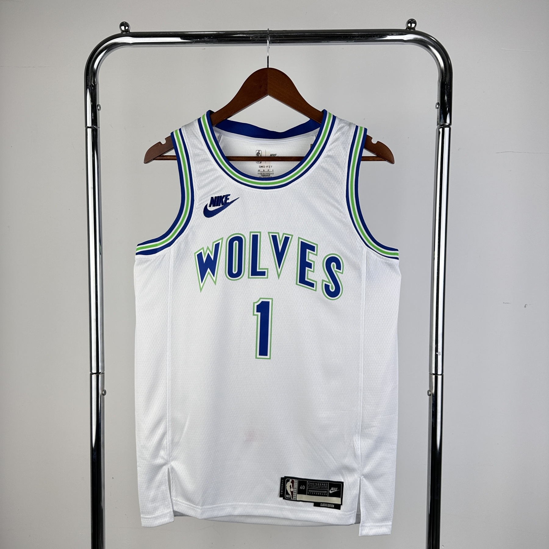 23/24 NBA Minnesota Timberwolves white retro