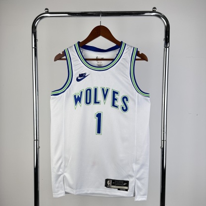 23/24 NBA Minnesota Timberwolves white retro