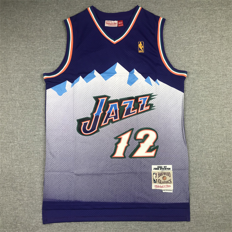 Retro Utah Jazz embroidery version S-XXL