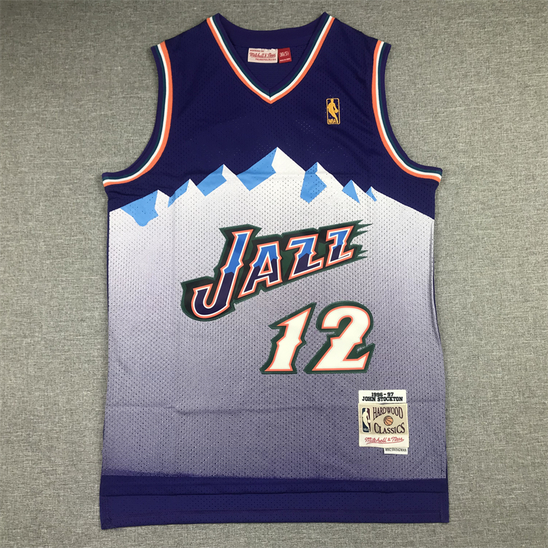 Retro Utah Jazz embroidery version S-XXL