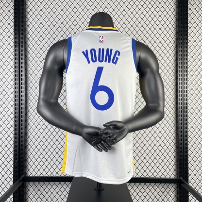 23 Season Warriors V-neck White No.6 Young