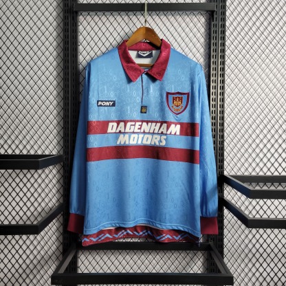 Retro 1995-97 West Ham Long Sleeves away S-XXL