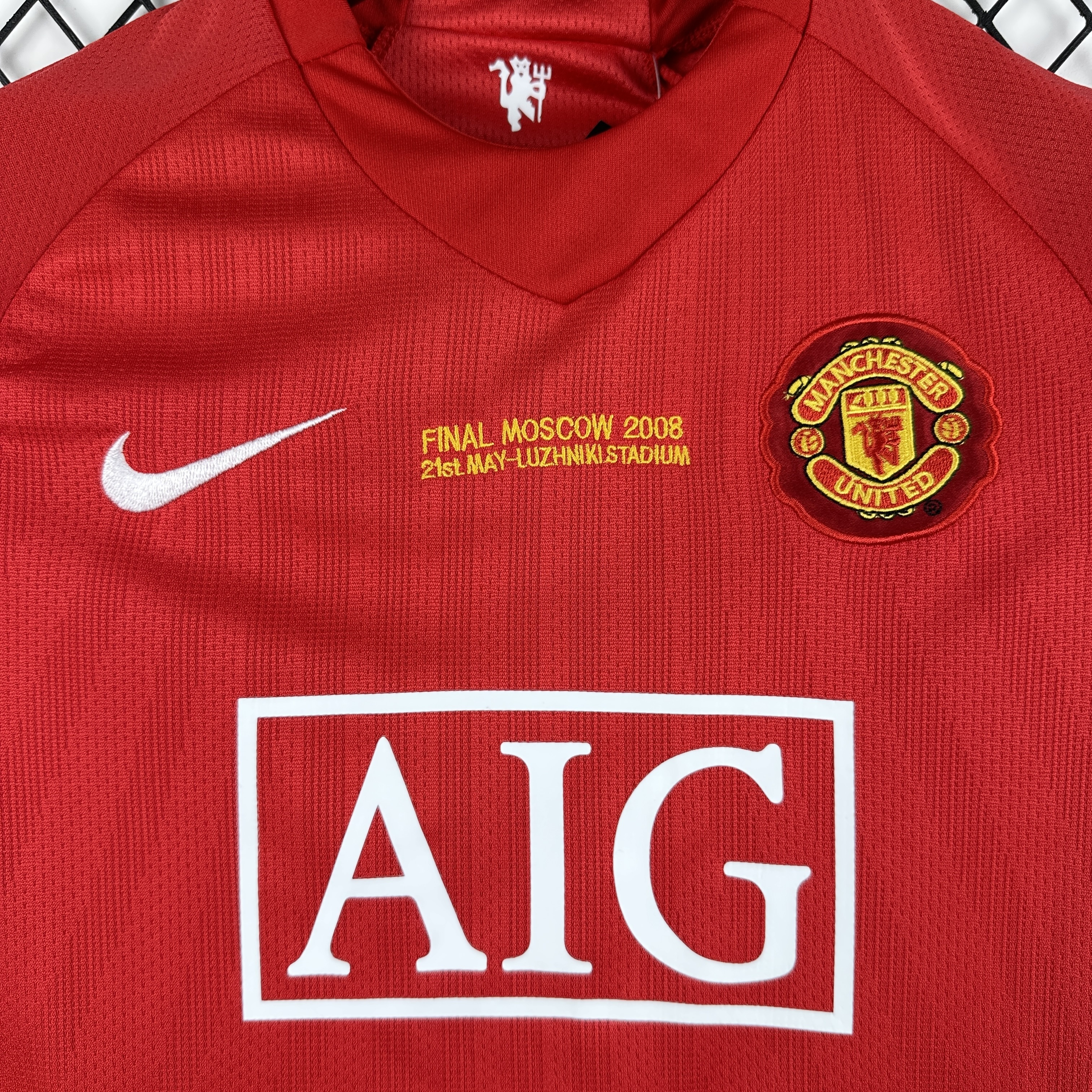 07/08 Manchester United home UCL retro kids version size 16-28