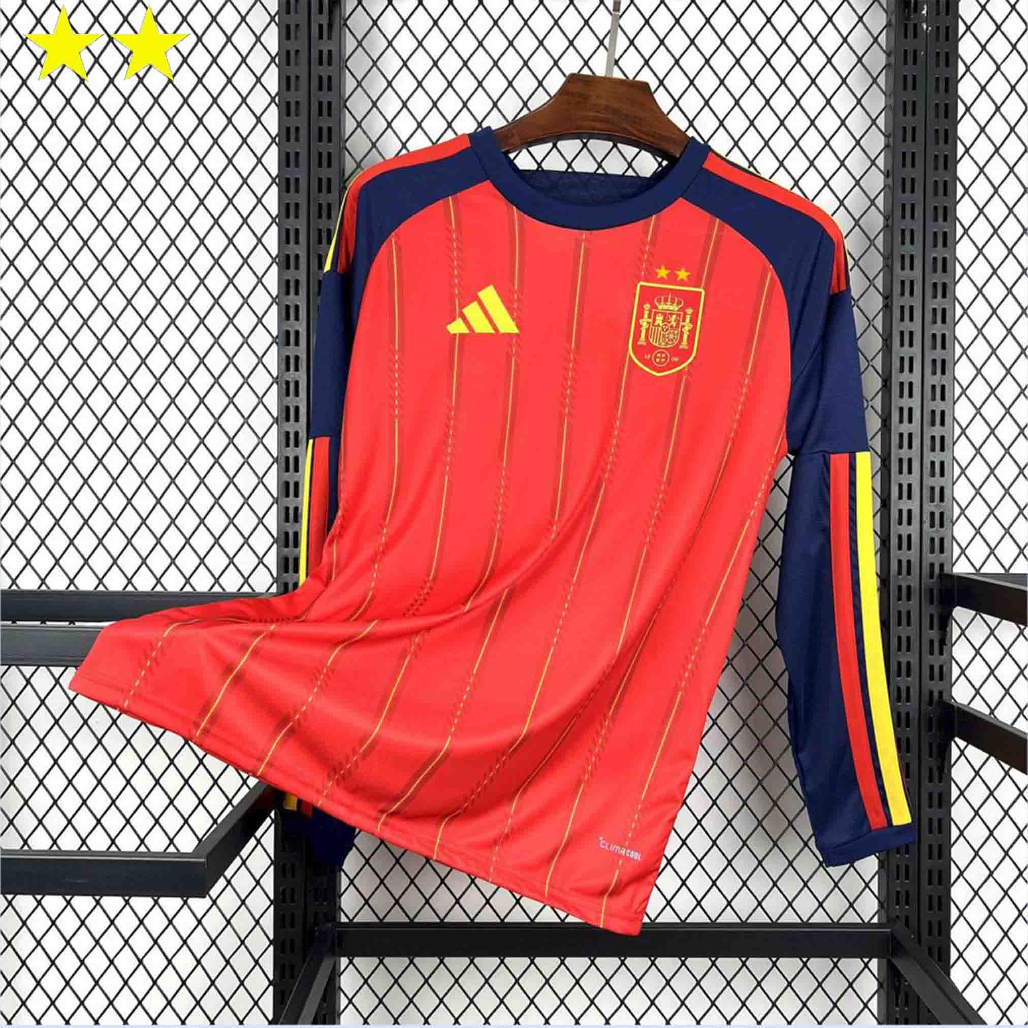 2026 Spain Home two star long sleeve fan version S-4XL