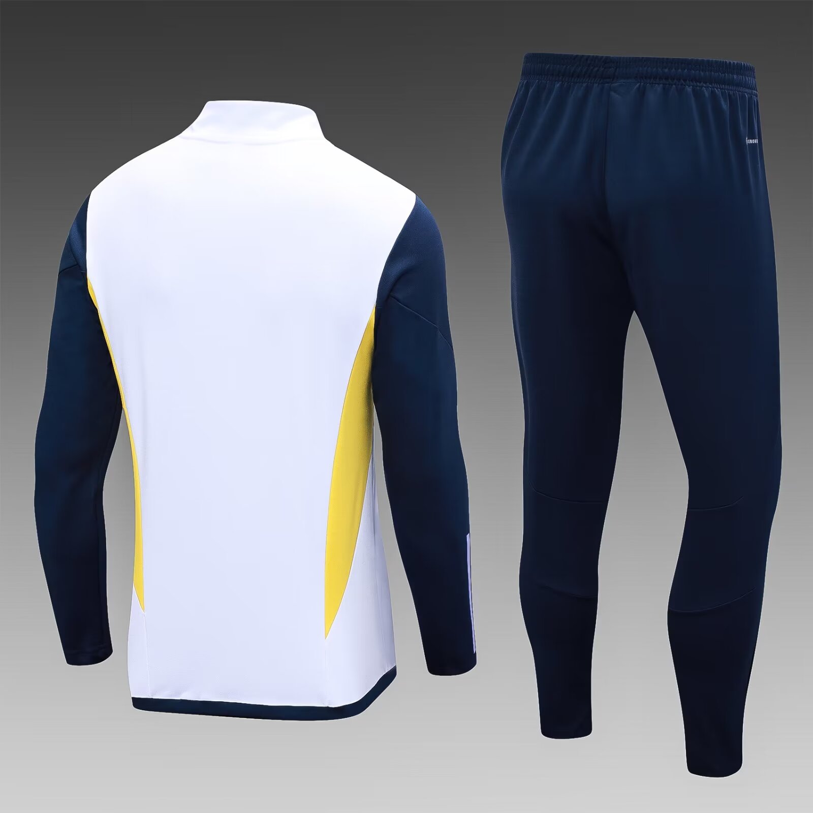 23-24 Real Madrid white Half-Zip Jacket Suit