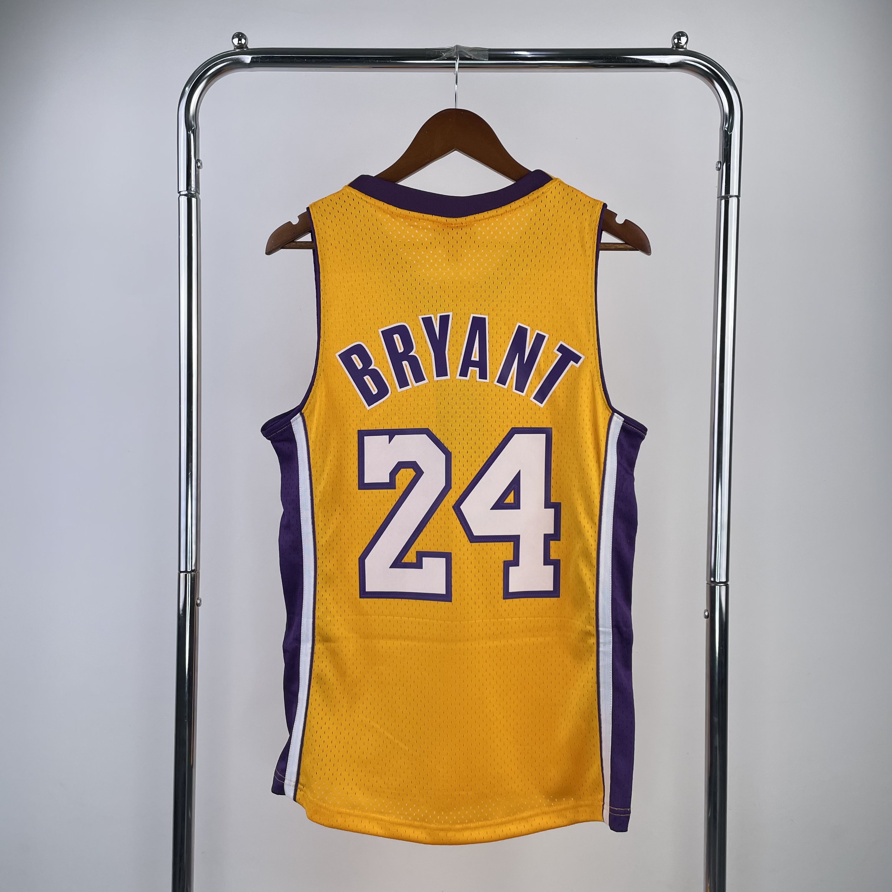 08/09 NBA Los Angeles Lakers KOBE yellow Heat pressed retro version jersey S-XXL