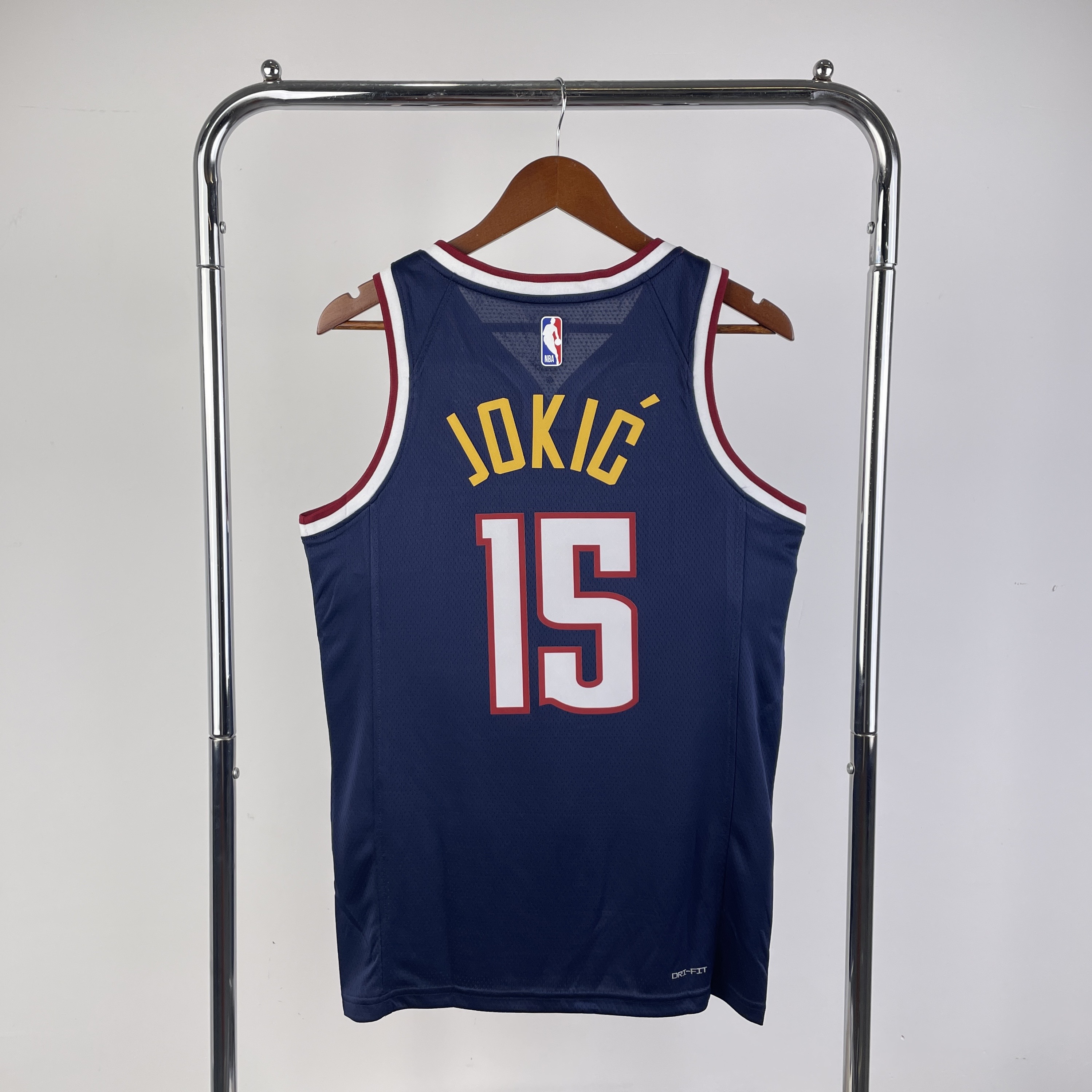 2023 NBA Denver Nuggets Navy blue Heat pressed version jersey S-XXL