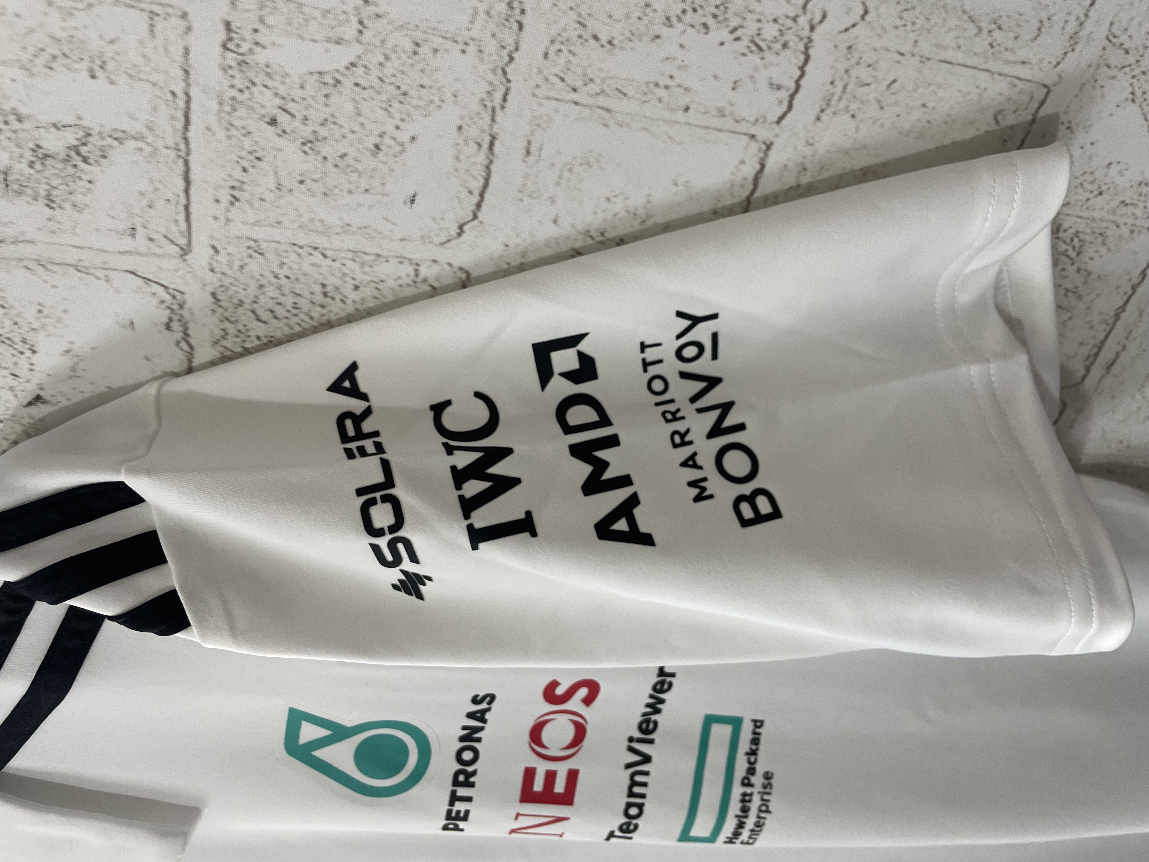 2025 Mercedes Benz F1 white jersey