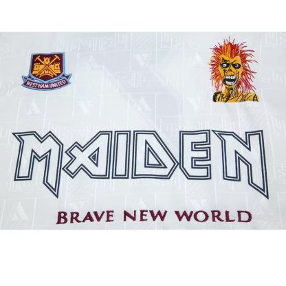 Retro 1999 West Ham Iron Maiden Away Size S-XXL