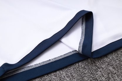 23-24 Real Madrid white Half-Zip Jacket Suit