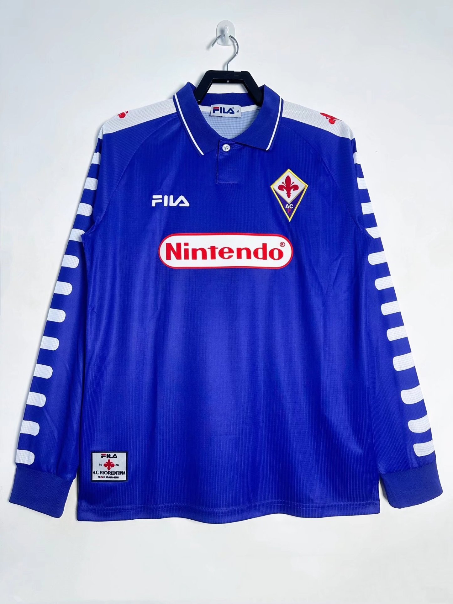 98/99 ACF Fiorentina home long sleeve retro version S-XXL