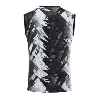 23-24 Juventus Black White Vest Jersey+Shorts