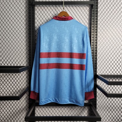 Retro 1995-97 West Ham Long Sleeves away S-XXL