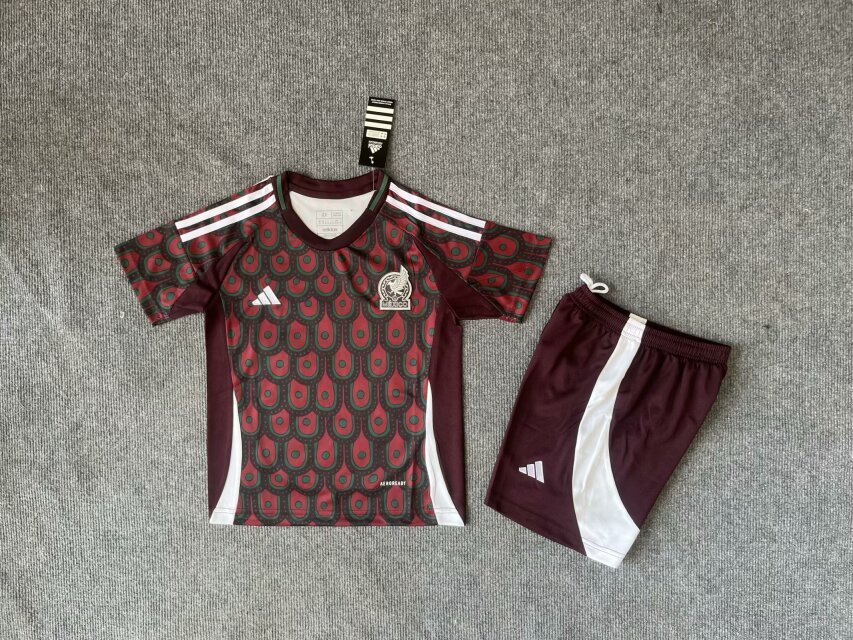 24/25 Mexico home kids version size 16-28
