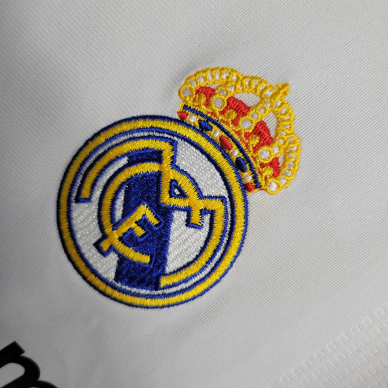 Retro 0910 Real Madrid Home Long Sleeve Size S-XXL