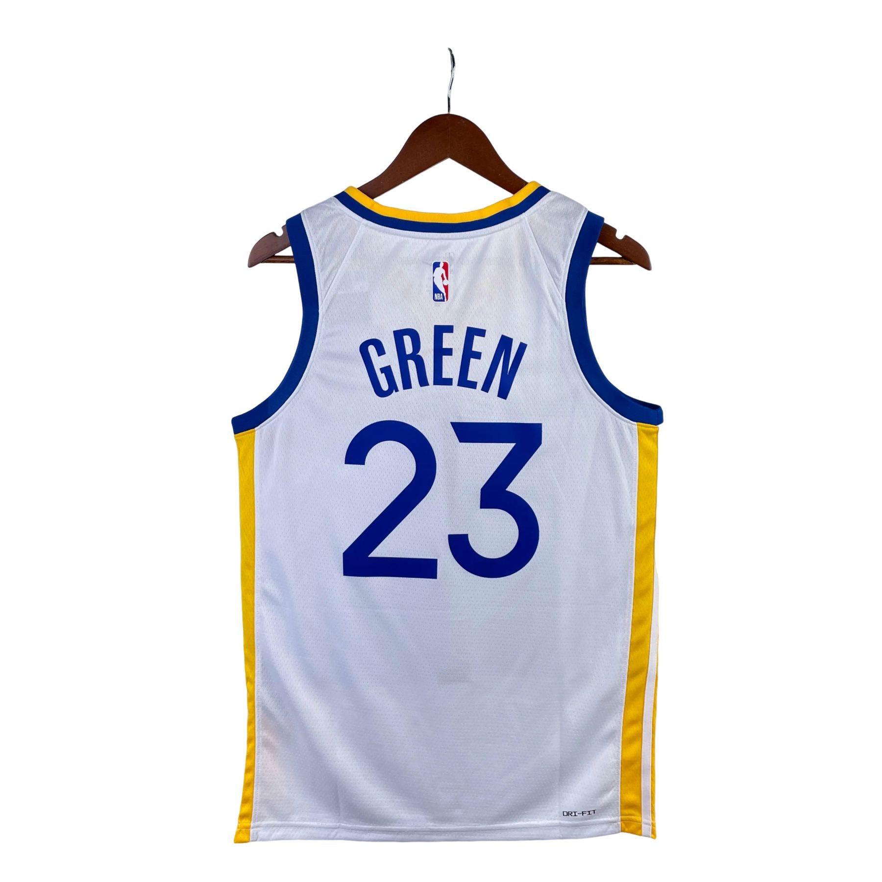 23 Season Warriors V-neck White No.23 Green