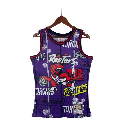 MN Heat Pressed Vintage Jersey: SW Raptors 98/99 Graffiti No.1 McGrady