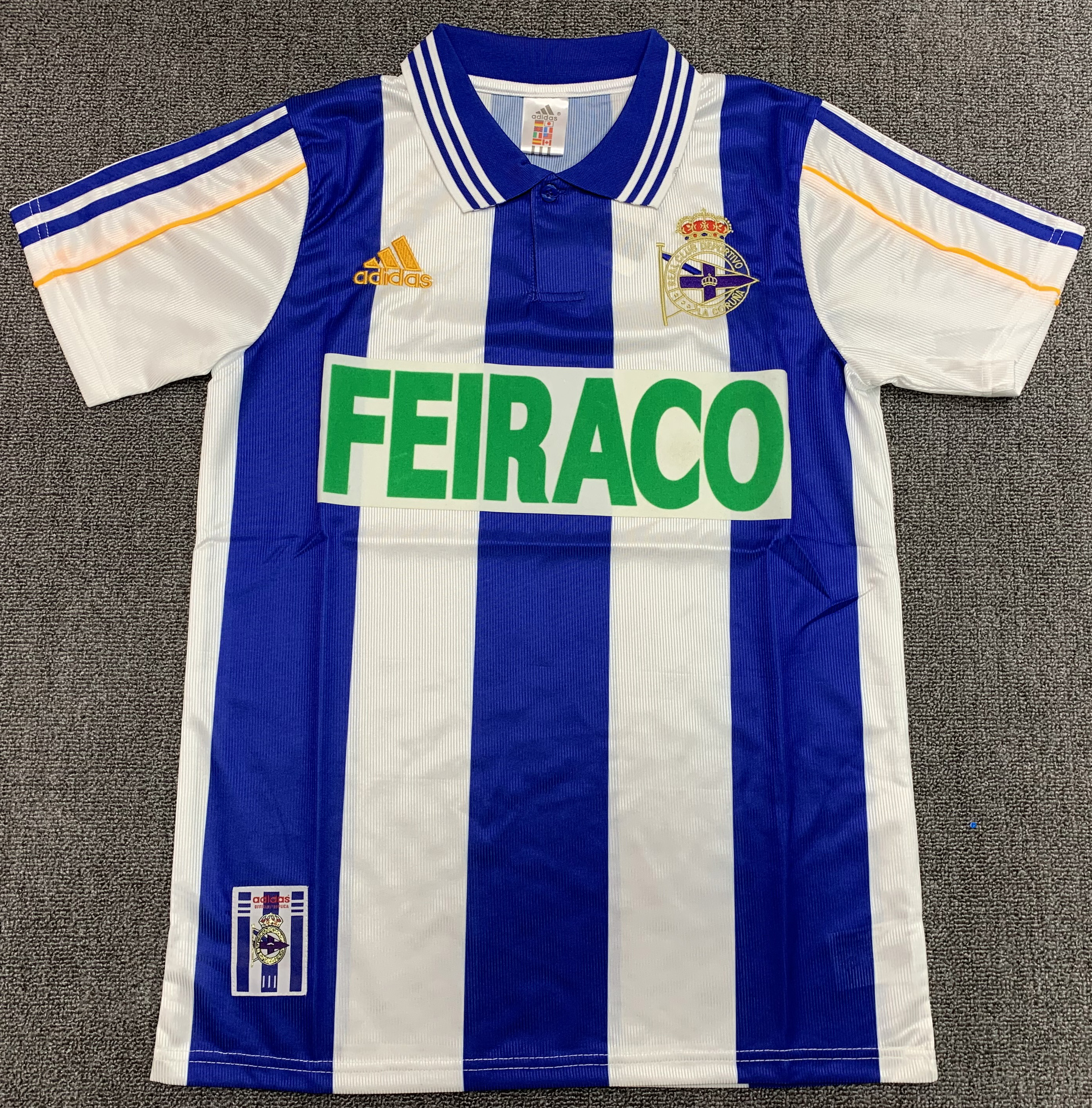 1999/2000 Deportivo La Coruna home retro version S-XXL