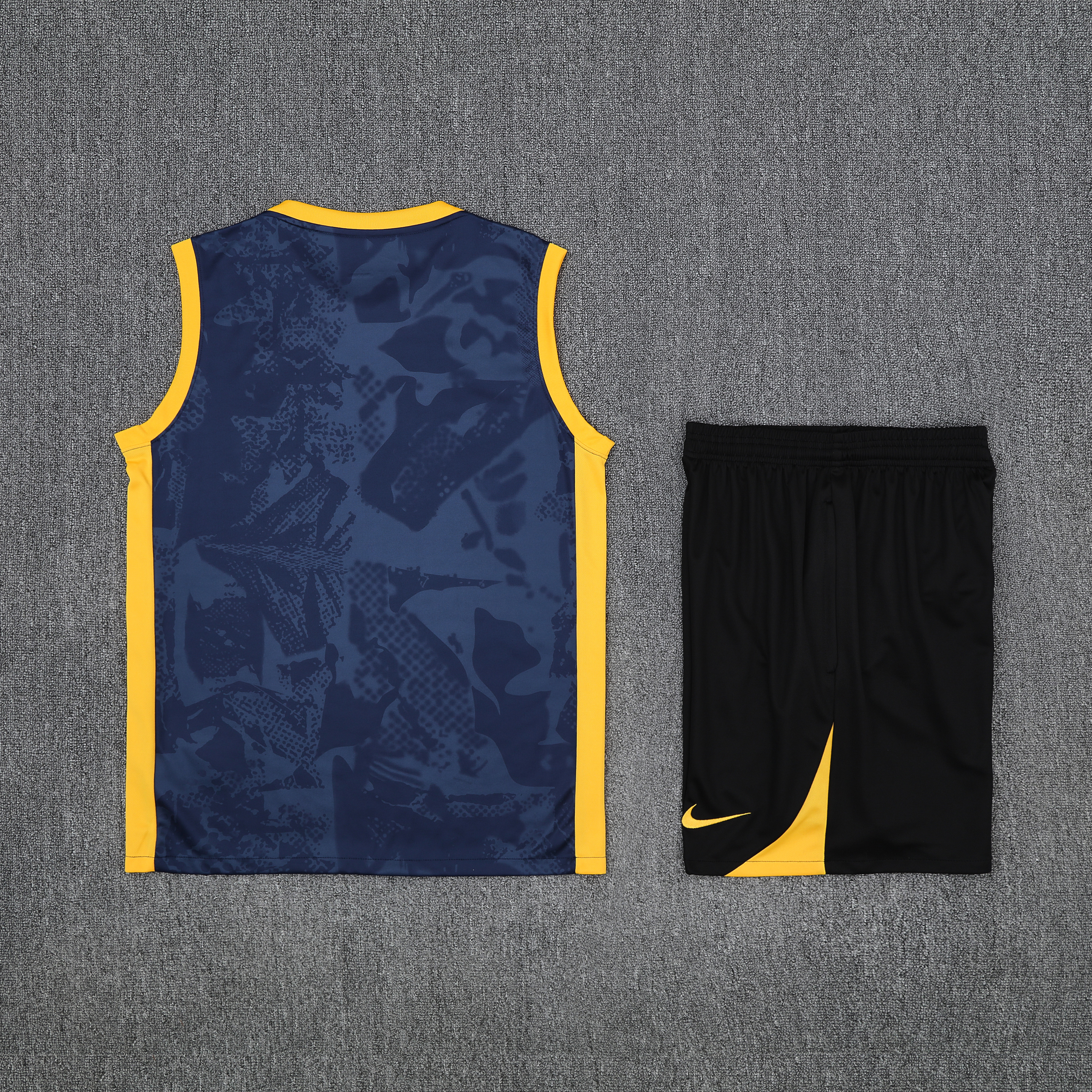 25/26 Inter Milan training blue-yellow vest set fan version S-XXL