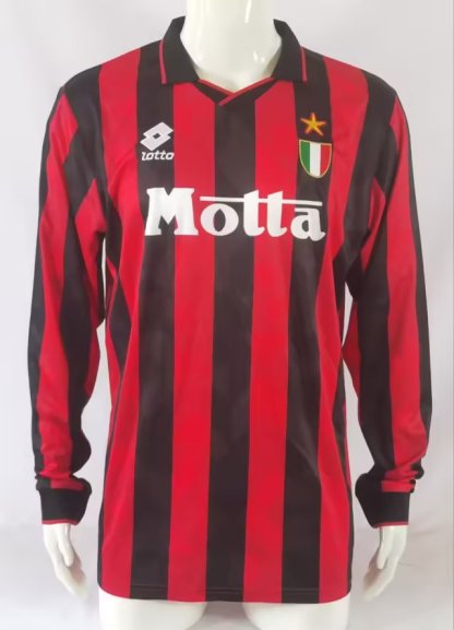 93/94 AC Milan home long sleeve retro version S-XXL