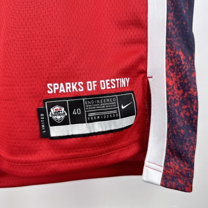 2024 Olympic Games USA America Top hot-pressing red S-XXL 