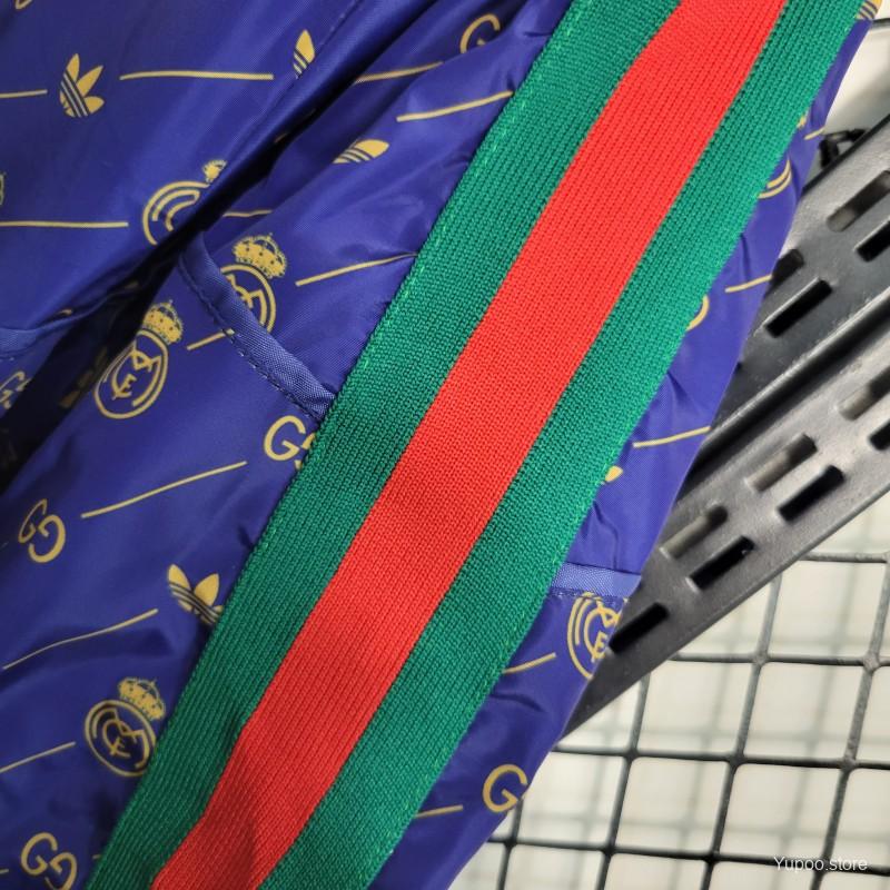 23-24 Real MadridxGUCC| Navy Windbreaker