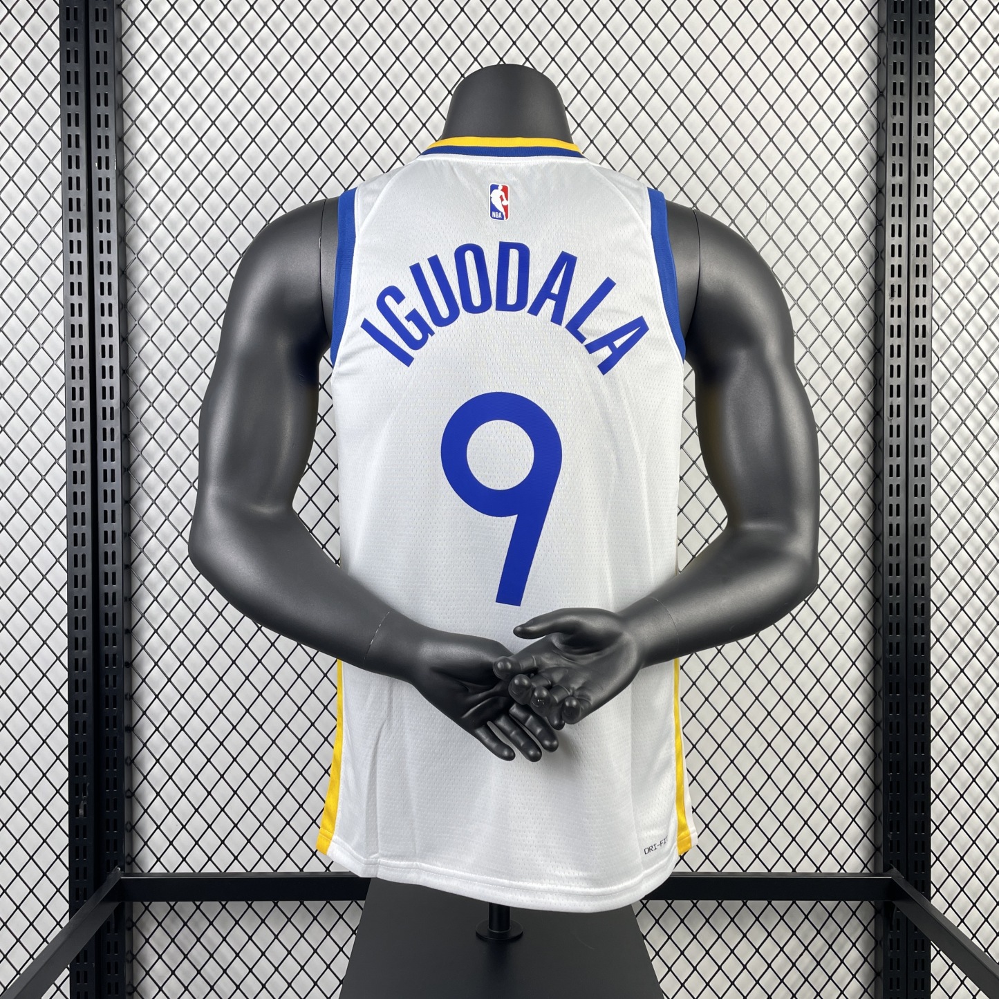 23 Season Warriors V-neck White No.9 Iguodala
