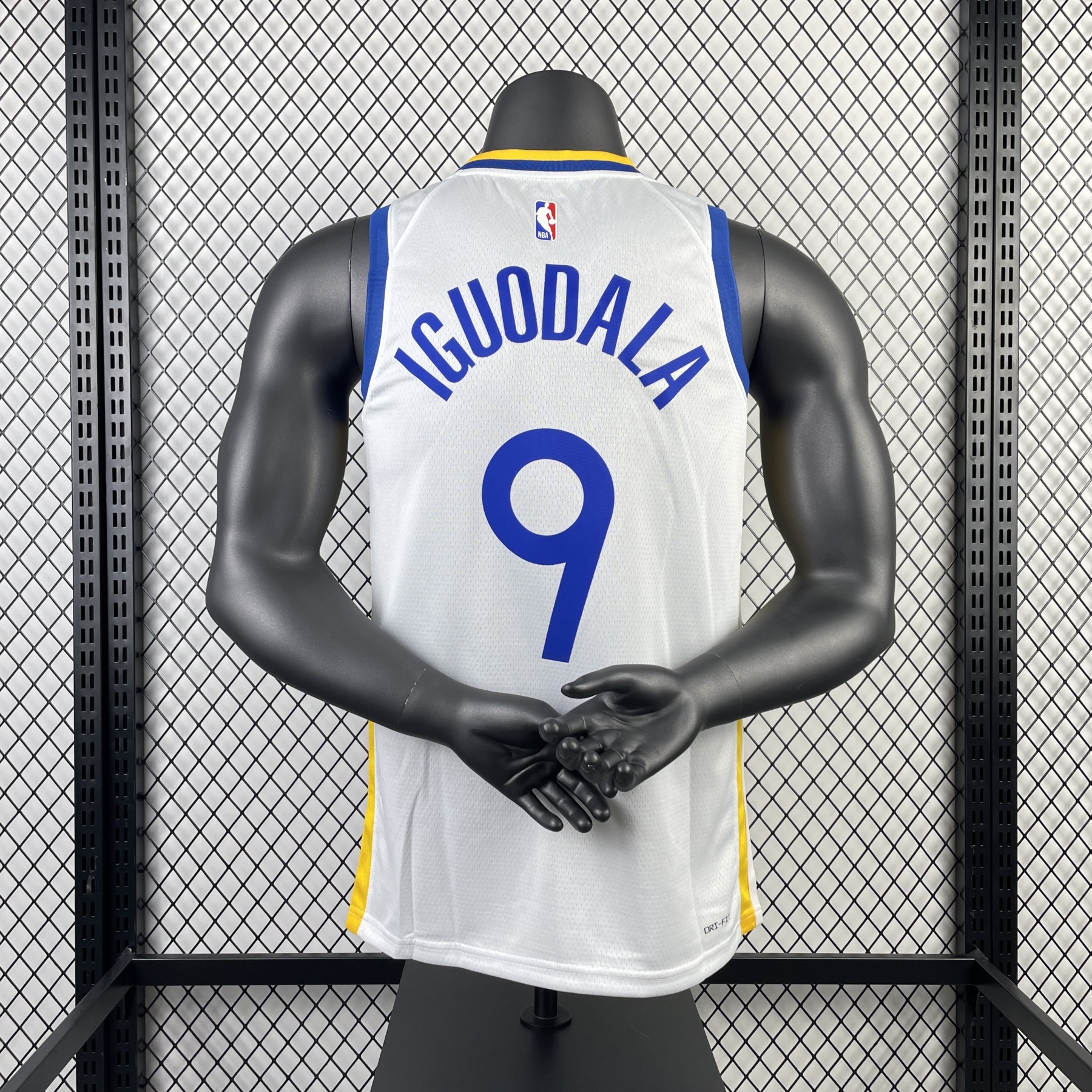 23 Season Warriors V-neck White No.9 Iguodala
